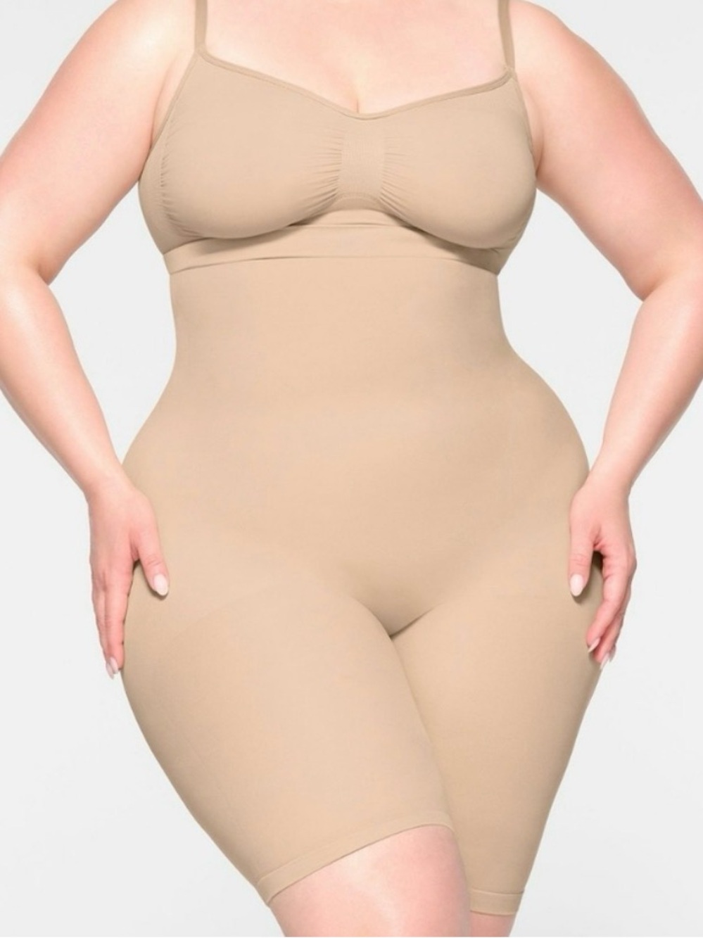 Skims Seamless Sculpt High-Waisted Above The Knee Short